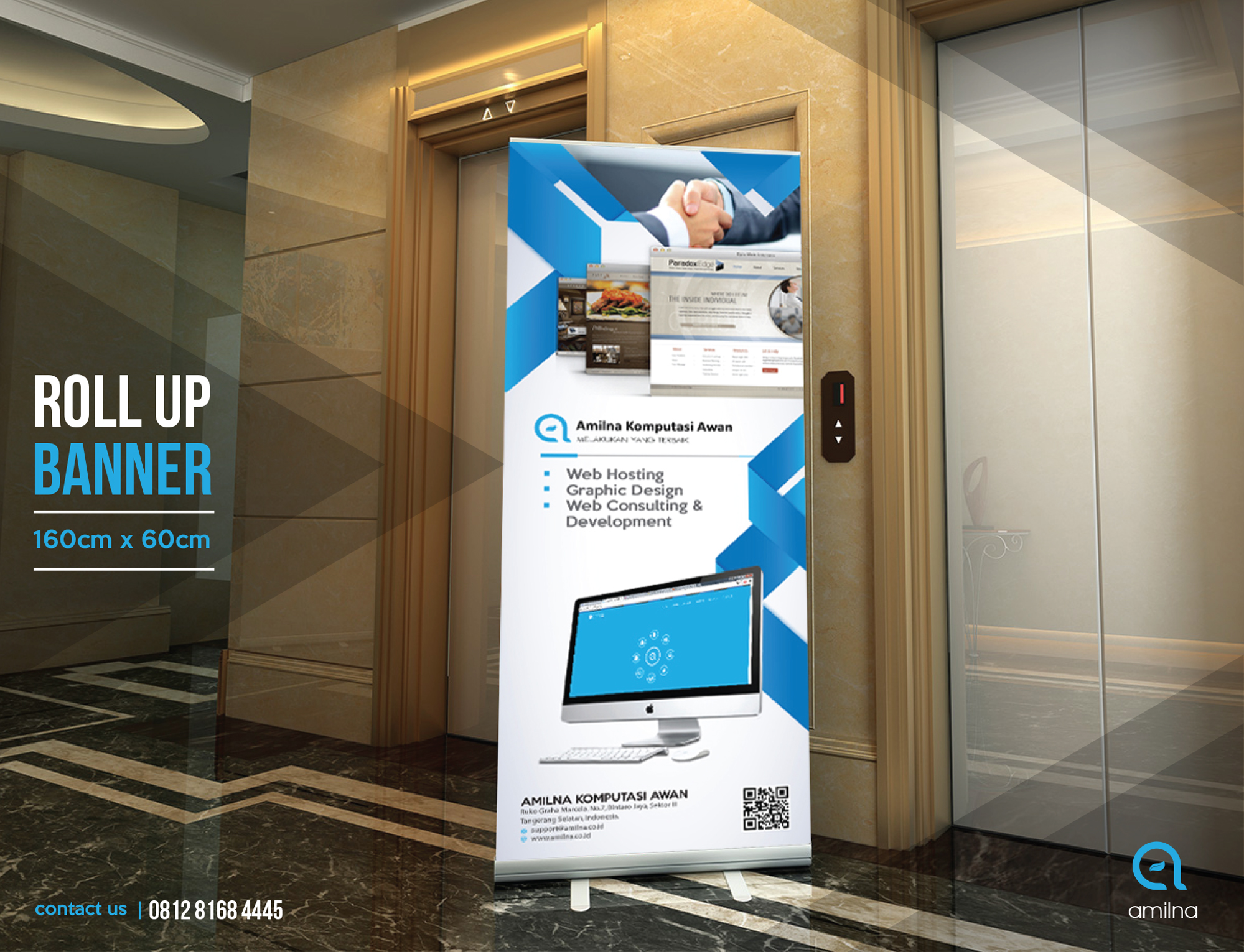 Media Promosi Roll Up Banner